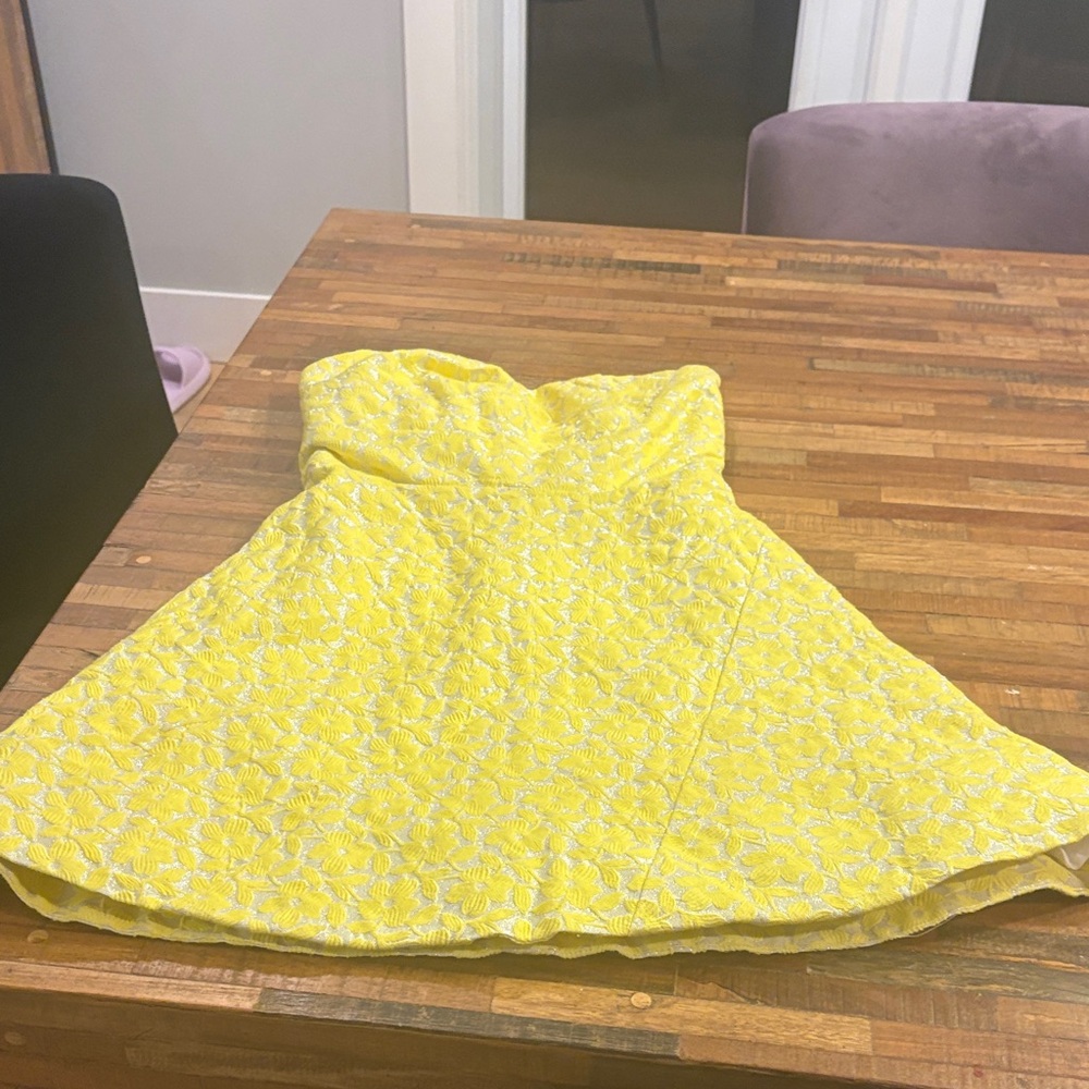 Alice + Olivia Yellow Mini Dress